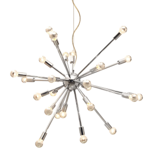 SOLAR 16 srebrna lampa typu pająk wysoki połysk chrom 72cm 10834