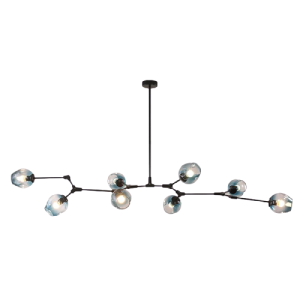 Lampa sufitowa Abigali SMOKEY 9xE27