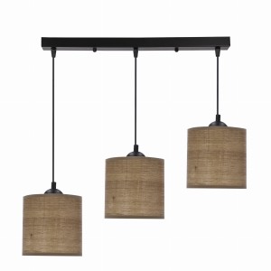 Abażur Legno czarny + orzechowy 3xE27 33-18335 - Candellux Lighting