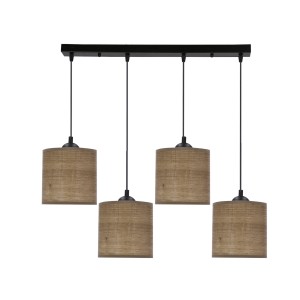 Abażur Legno czarny + orzechowy 4xE27 34-18366 - Candellux Lighting