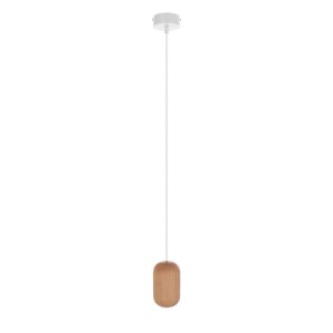 Drewniana lampa sufitowa Loft Barille GU10 lampa wisząca KOLOROWE KABLE
