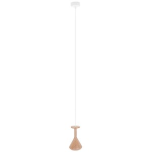 Drewniana lampa sufitowa Loft Cono GU10 lampa wisząca KOLOROWE KABLE