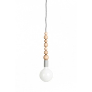 Loft Sfarer szara strukturalna lampa wisząca KOLOROWE KABLE