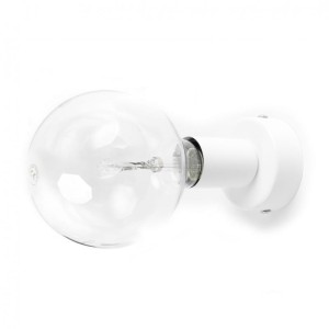 Biała lampa ścienna Loft Metal Kinkiet KOLOROWE KABLE