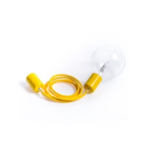 Loft metal line - 01 hiszpańska cytryna lampa wisząca KOLOROWE KABLE