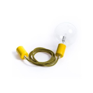 Loft metal line - 20 pszczoła miodna lampa wisząca KOLOROWE KABLE