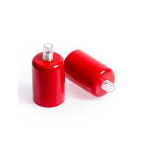 Metalowa osłonka sufitowa lakierowana w kolorze czerwonym Kolorowe Kable