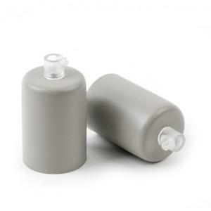 Metalowa osłonka sufitowa lakierowana w kolorze ciemnobeżowym strukturalnym Kolorowe Kable