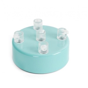 Metalowa osłonka sufitowa lakierowana w kolorze jasnoniebieskim - pięciokablowa Kolorowe Kable