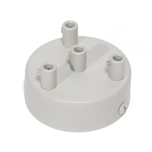 Jasnoszara osłonka sufitowa - czterokablowa maskownica sufitowa Kolorowe Kable