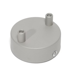 Szara osłonka sufitowa - dwukablowa maskownica sufitowa Kolorowe Kable