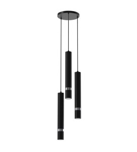Lampa wisząca JOKER BLACK/CHROME 3xGU10