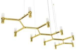 Lampa wisząca ATOMIC LONG złota – Moosee