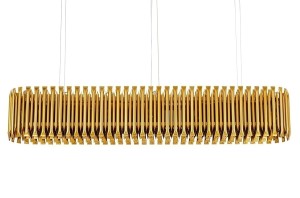 Lampa wisząca GALLIANO LONG ciemne złoto – Moosee