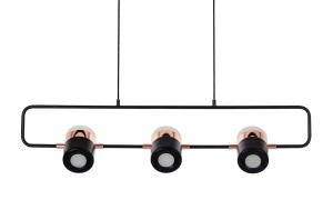 Lampa wisząca BLINK 3 czarna – Moosee