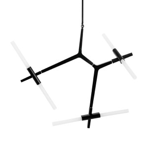 Lampa wisząca CANDELABR 6 czarna – Moosee