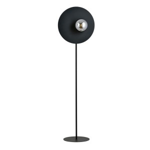 Lampa podłogowa Oslo Lp czarny / klosz grafitowy 1x E14 - Emibig