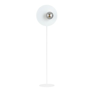 Lampa podłogowa Oslo Lp biały / klosz grafitowy 1x E14 - Emibig
