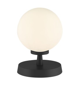 Lampa Stołowa Esben Touch Table Lamp Matt Black With Opal Glass