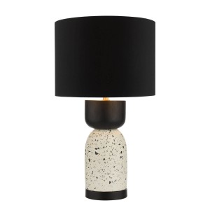 Lampa Srołowa Roja Table Lamp Terrazzo & Black With Shade