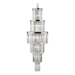 Żyrandol Angel 28 Light Chandelier Crystal Polished Chrome