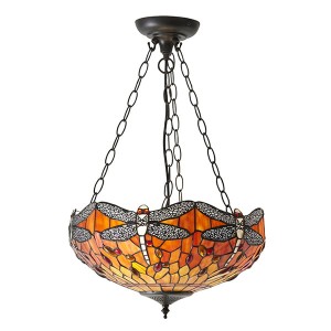 Lampa wisząca Interiors 64076 Szkło/Stal
