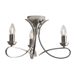 Lampa sufitowa Interiors CA7P3N Stal