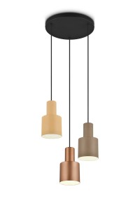 Lampa wisząca Agudo inny, brązowy i odcienie brązu E27 319430317 - Trio