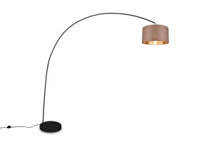 Lampa podłogowa Mansur szary i odcienie szarości E27 419200141 - Trio