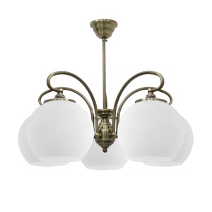 Orbit Lampa Wisząca 5X60W E27 Patynowa Miedź