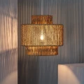 Lampa Wisząca Boho z Plecionego Papieru Abruzzo Sara 40cm E27-Pokój.jpg