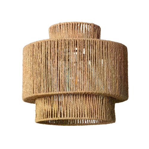 Lampa Wisząca Boho z Plecionego Papieru Abruzzo Sara 40cm E27.png