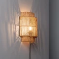 Kinkiet LED z Rattanu Boho Abruzzo Arianna E27-światło.jpg