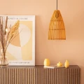 Lampa Wisząca Boho Bambusowa Abruzzo Emilia E27-ściana.jpg