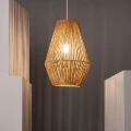 Lampa Wisząca Boho Z Plecionego papieru Abruzzo Giula 30cm E27-światło.jpg