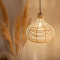 Lampa Wisząca Boho z Rattanu Abruzzo Lidia 37cm E27-światło.jpg