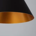 Lampa Wisząca złoto-czarna Abruzzo Salvatore E27-closeup.jpg