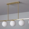 Lampa Wisząca Złota Kule Mleczne Abruzzo Marche 6xE27-closeup.jpg