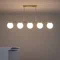 Lampa Wisząca Złota Kule Mleczne Abruzzo Marche 6xE27-light.jpg