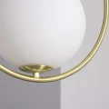 Lampa Wisząca Złota Kula Mleczna Abruzzo Rossi E27-close.jpg