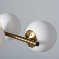 Lampa Wisząca Złota Kule Mleczne Abruzzo Pompei 6xE27-closeup.jpg