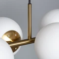 Lampa Wisząca Złota Kule Mleczne Abruzzo Pompei 6xE27-close.jpg