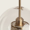 Lampa Wisząca Złota Szklana Abruzzo Nobile E27-top.jpg