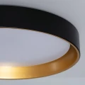 Plafon LED 30W Okrągły Czarno Złoty 50cm CCT Abruzzo Roma-closeup.jpg