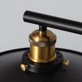 Lampa Wisząca Retro Czarna Abruzo Monte 3xE27 Closeup
