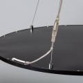Lampa Biurowa Wisząca okragła Panel LED 36W Czarna Ramka Abruzzo Biuro Cable