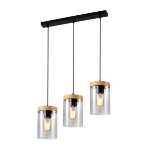 Lampa wisząca Wels 1xE27 czarno-szara 33-22004 Candellux