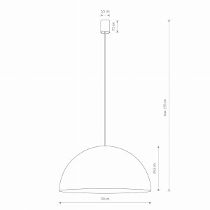 Lampa wisząca Hemisphere Super biały 4 pkt GX53 - Nowodvorski