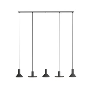 Lampa wisząca Hermanos czarny 5 pkt GU10 R50 - Nowodvorski