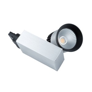 Reflektor Szynowy 3-fazowy LED GreenieD COB 20W obudowa aluminiowo-czarna WW